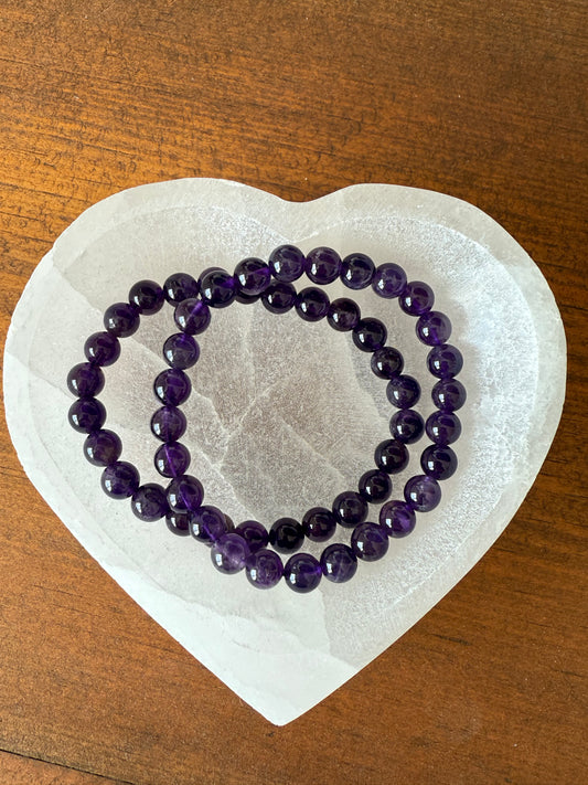 Amethyst Bead Bracelet