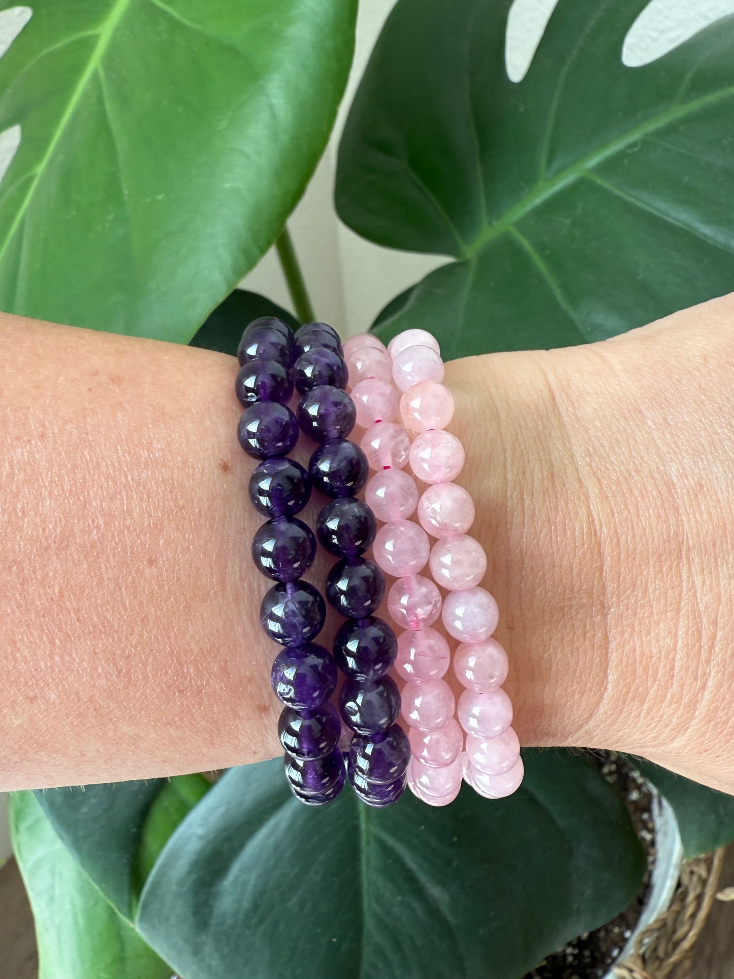 Amethyst Bead Bracelet