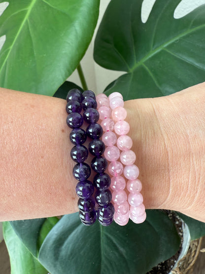 Amethyst Bead Bracelet