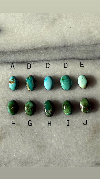 Oval Turquoise Ring | Made to Order in Your Size and Select Your Stone