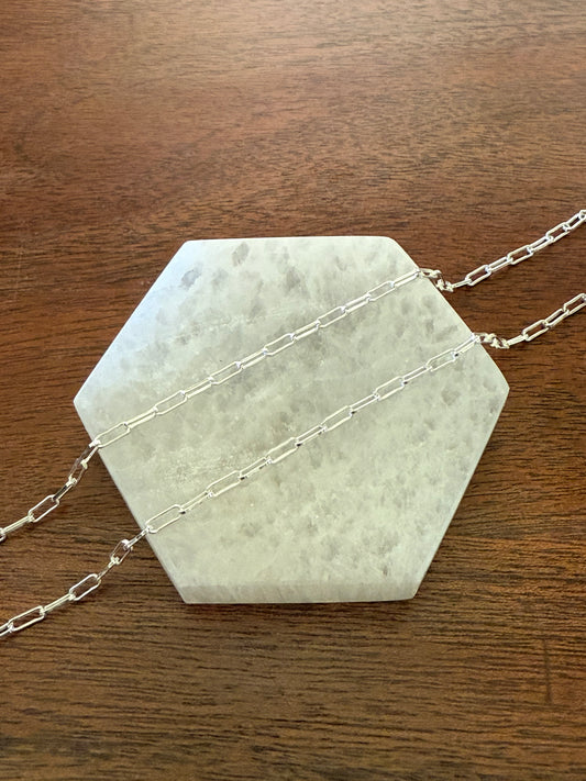 Sterling Silver Paperclip Chain