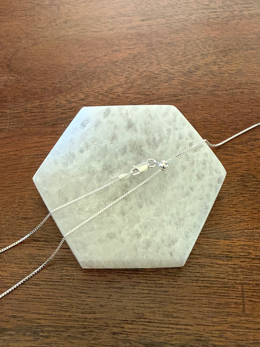 Sterling Silver Adjustable Box Chain
