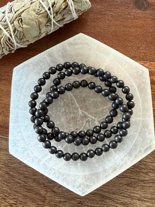 Shungite Bead Bracelet
