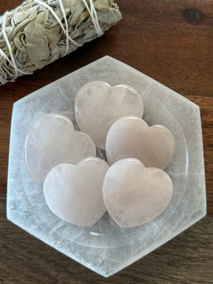 Rose Quartz Heart