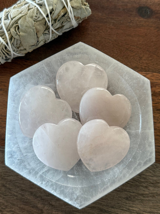Rose Quartz Heart