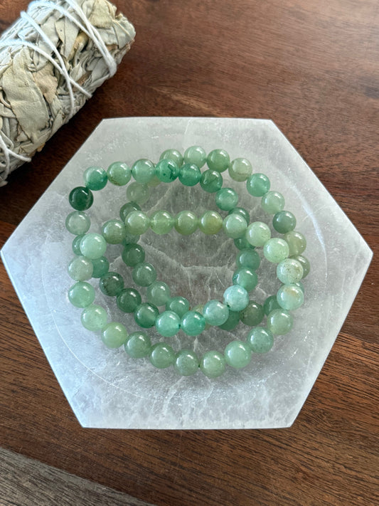 Green Aventurine Bead Bracelet