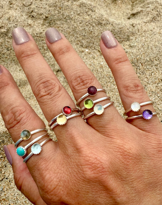 Dainty Gemstone Ring