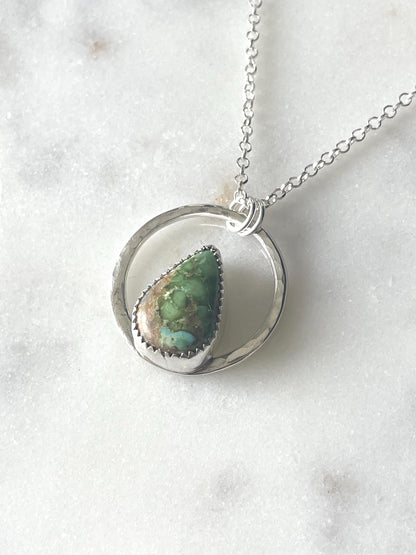 Sonoran Gold Turquoise Pendant